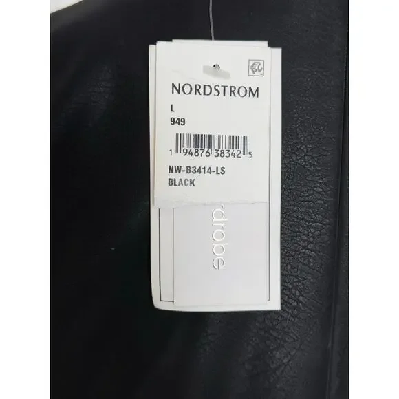 NWT Naked Wardrobe Liquid Faux Suede Square Neck Bodysuit Black Large - Picture 10 of 11